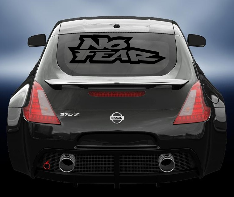 No Fear vinyl sticker