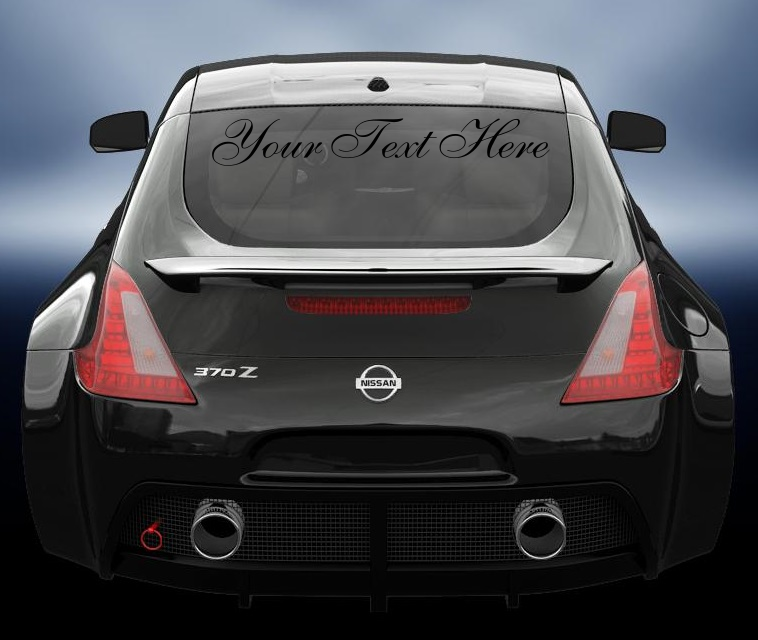 Custom Text Vinyl sticker