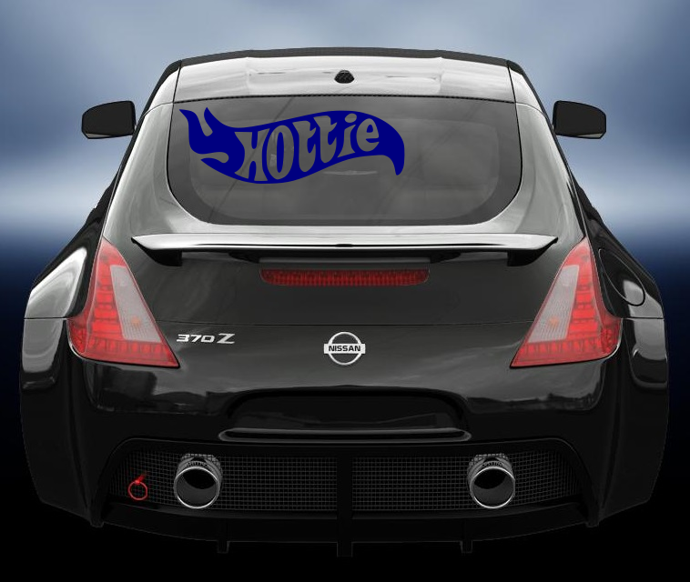 Hottie vinyl decal