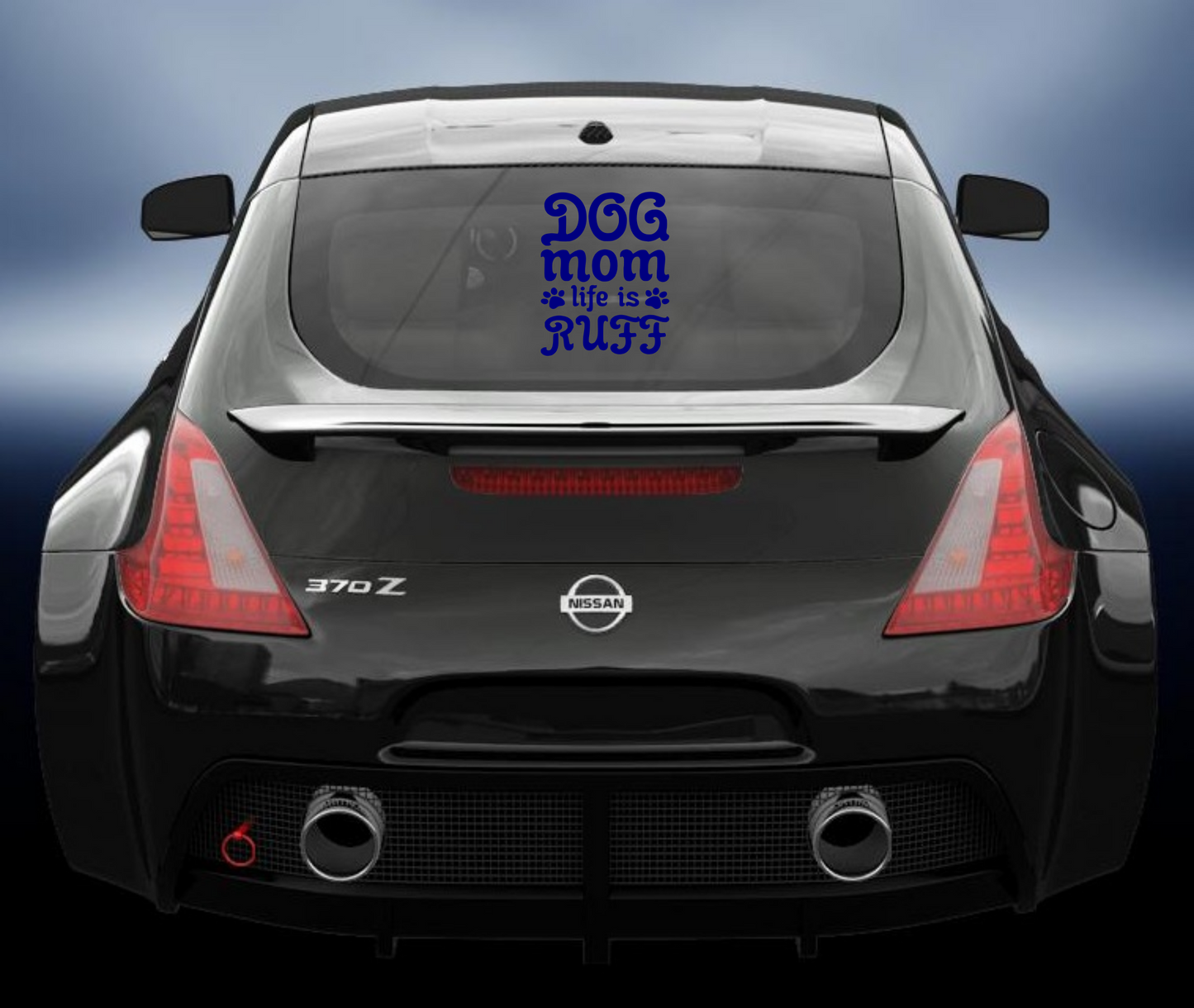 Dog mum life is ruff vinyl Decal