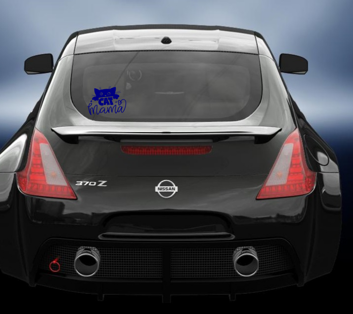 Cat Mama vinyl Decal