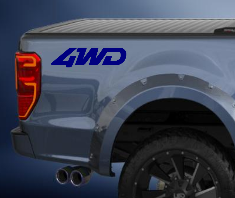 4wd vinyl sticker/decal comes in a pack of 2