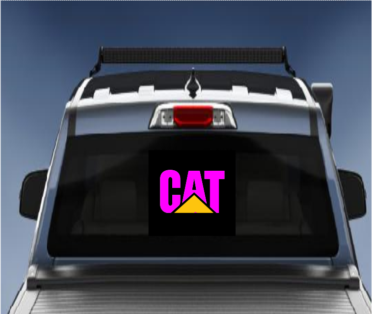 Cat vinyl 4wd sticker/decal