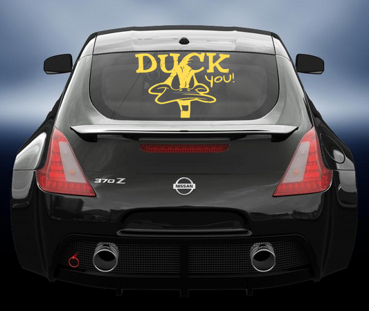 Duck you vinyl decal sticker