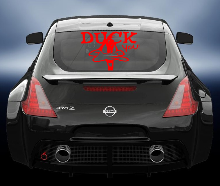 Duck you vinyl decal sticker