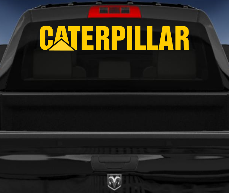 Caterpillar vinyl 4wd sticker/decal