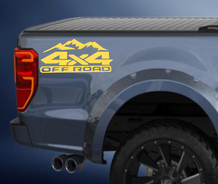 4x4 offroad vinyl sticker/decal comes in a pack of 2