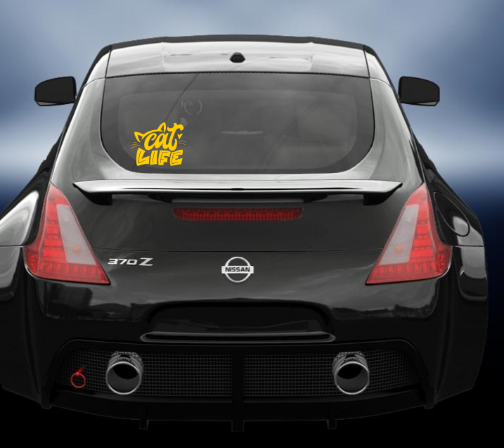Cat Life vinyl Decal