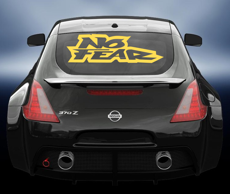 No Fear vinyl sticker