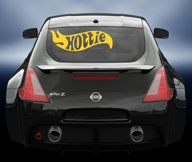 Hottie vinyl decal