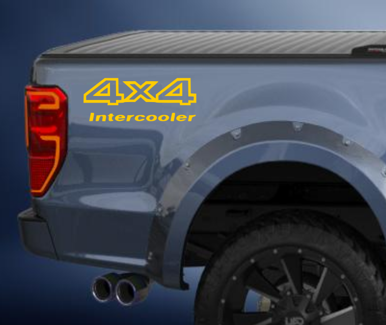 4x4 intercooler 4wd side decal/sticker comes in a pack of 2