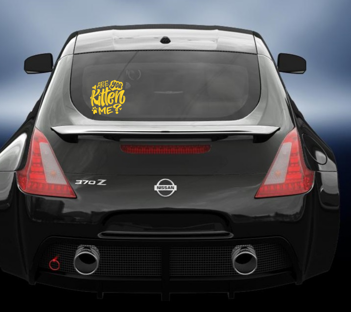 Are you Kitten Me vinyl Decal