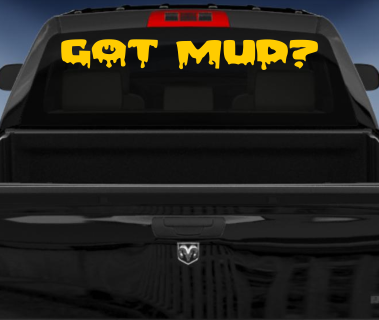Got Mud 4wd car sticker/decal