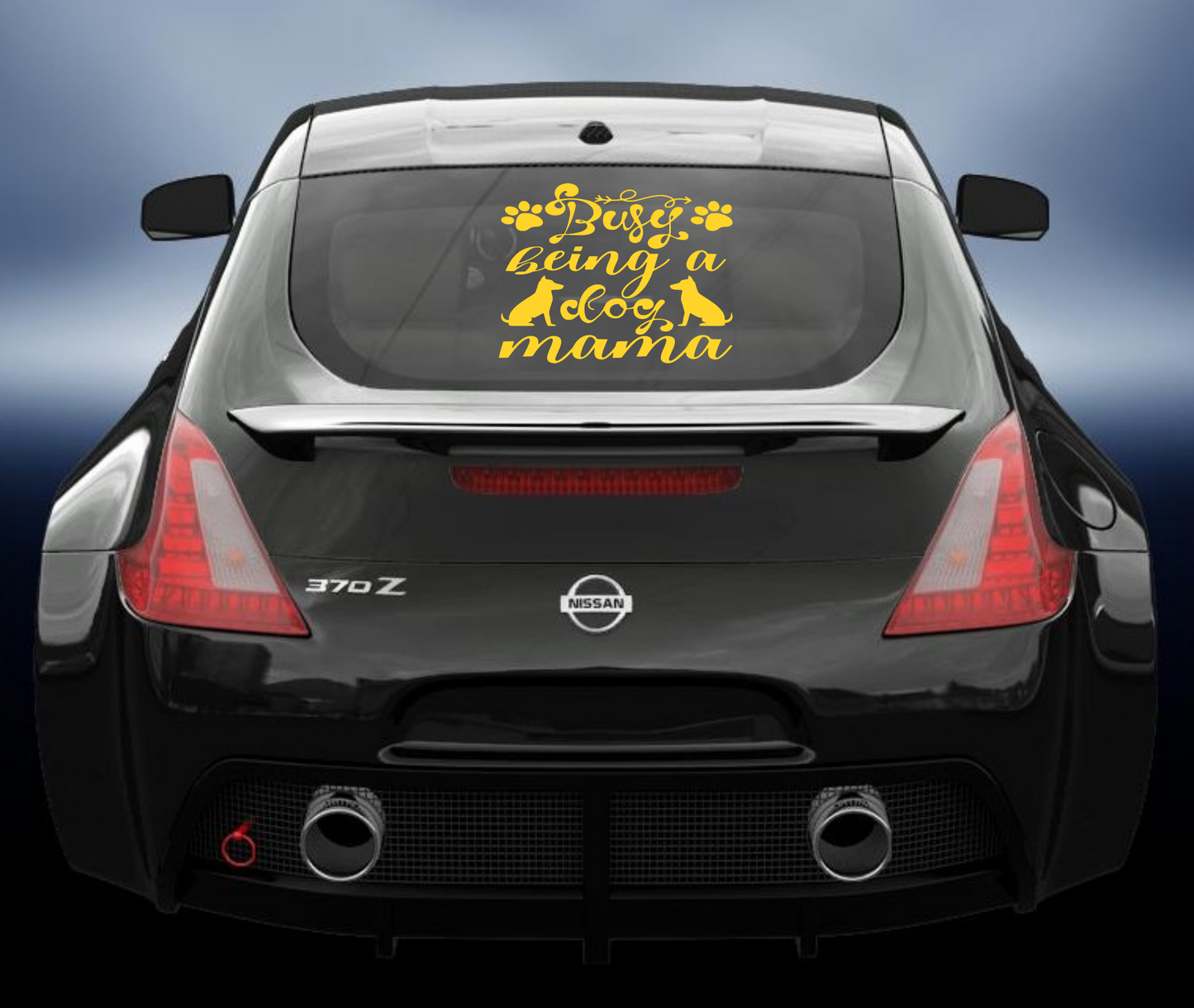 Busy being a dog mama vinyl Decal