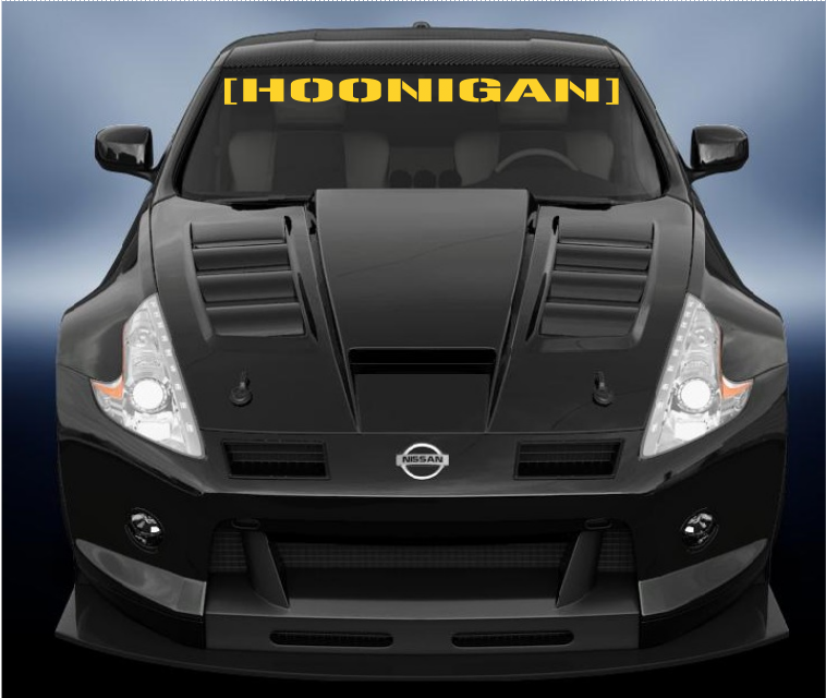 HOONIGAN vinyl windscreen banner
