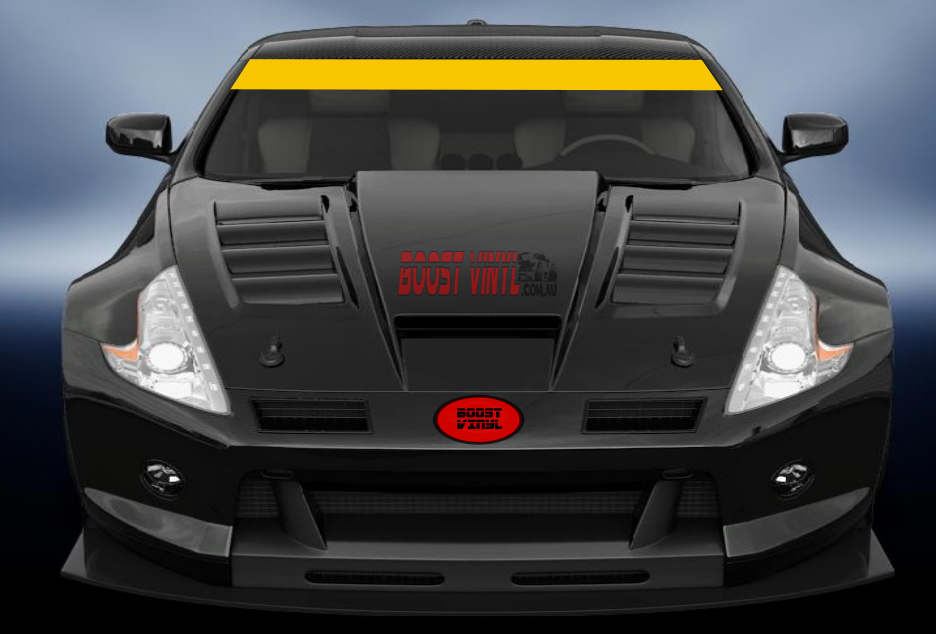 solid colour windscreen banner