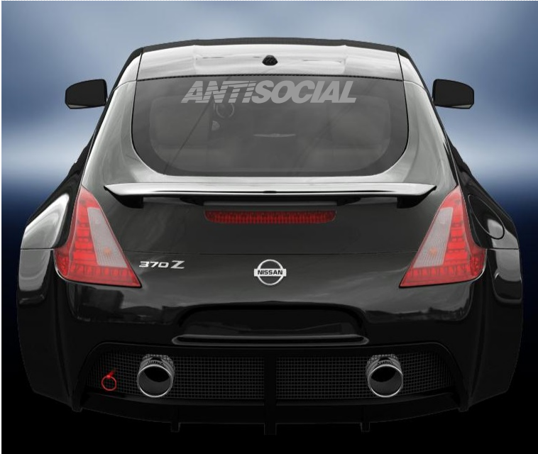 Anti Social vinyl sticker/decal