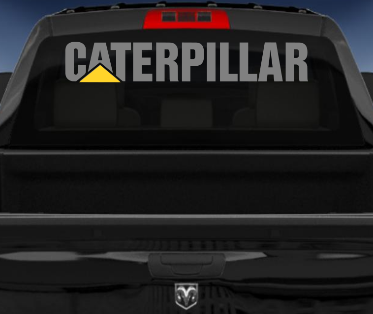Caterpillar vinyl 4wd sticker/decal