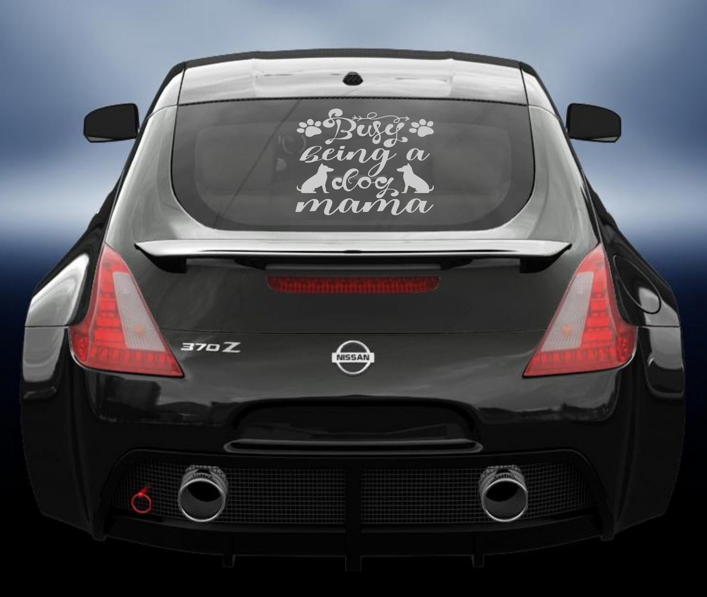 Busy being a dog mama vinyl Decal