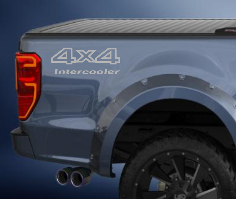 4x4 intercooler 4wd side decal/sticker comes in a pack of 2