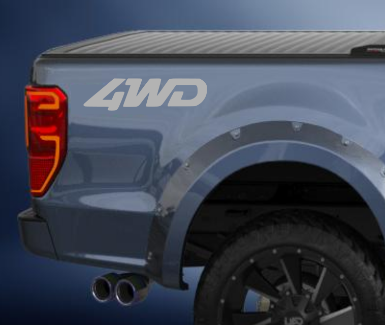4wd vinyl sticker/decal comes in a pack of 2