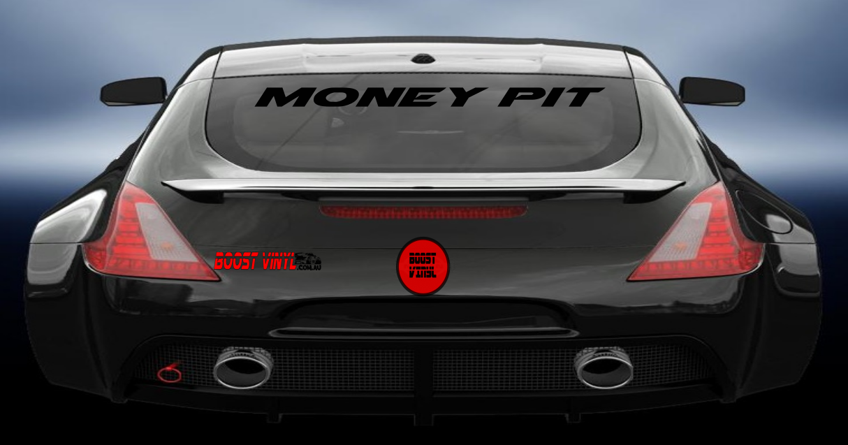 Money pit vinyl decal
