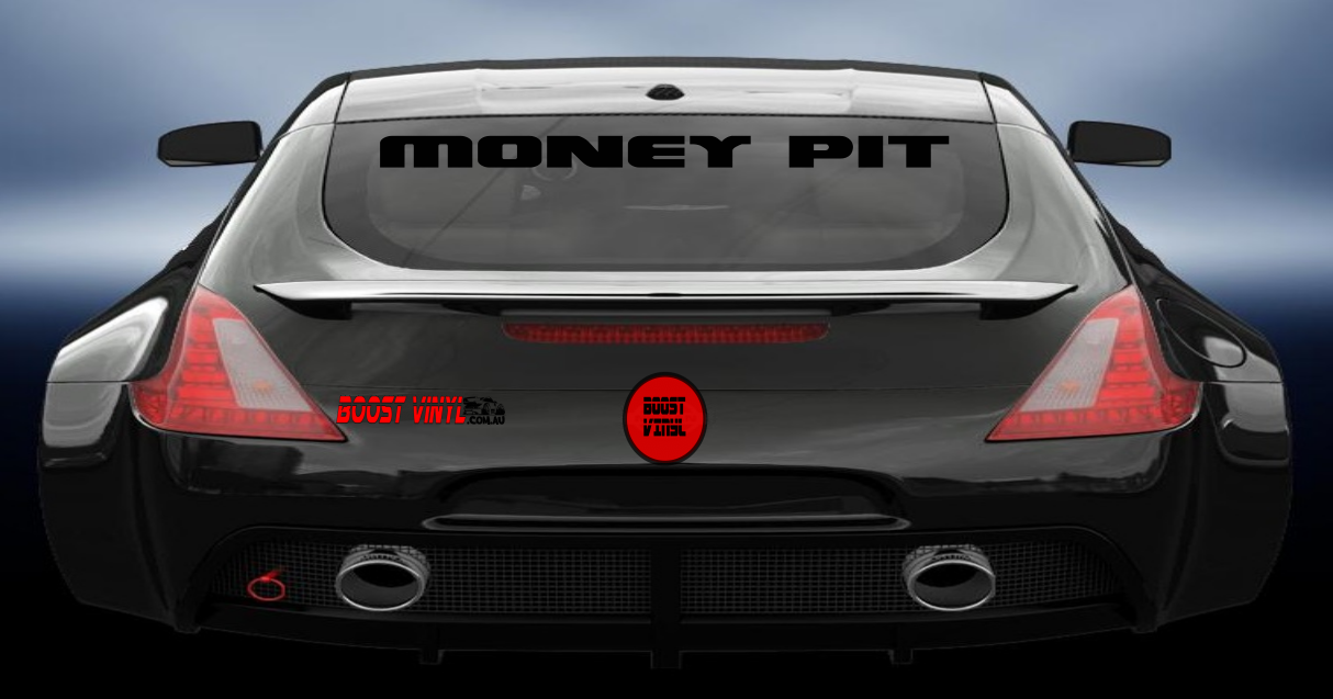 Money pit vinyl decal