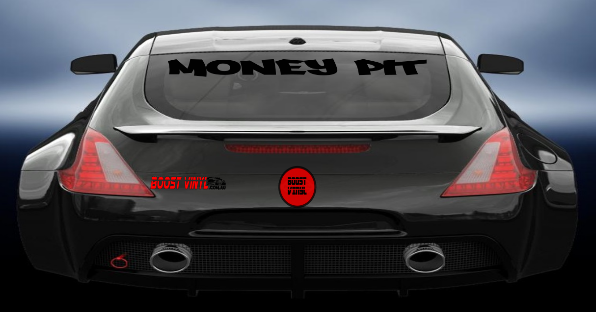 Money pit vinyl decal