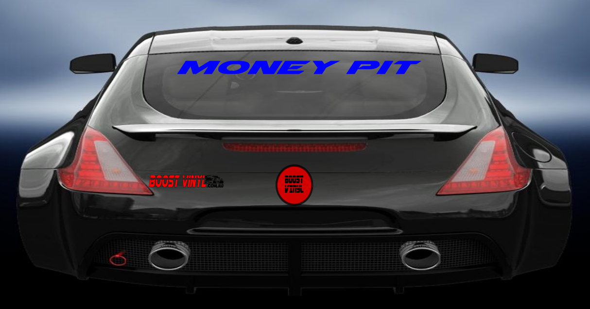 Money pit vinyl decal