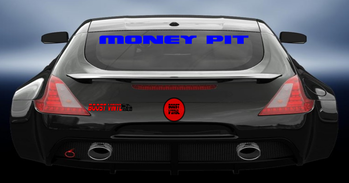Money pit vinyl decal