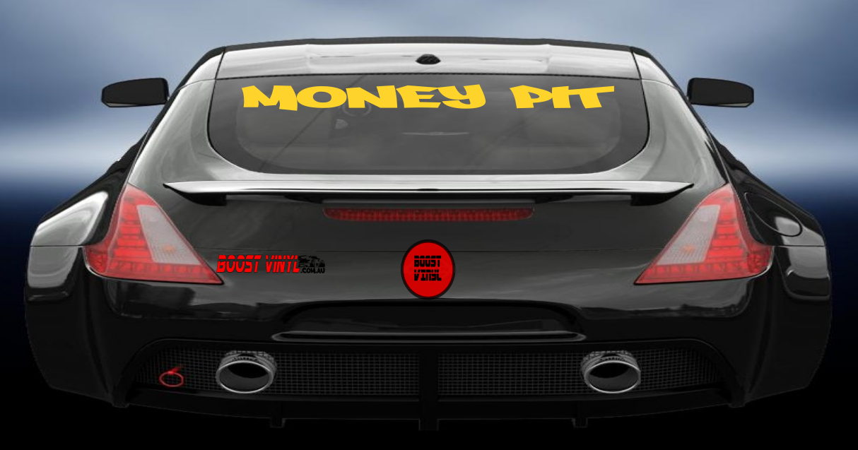 Money pit vinyl decal