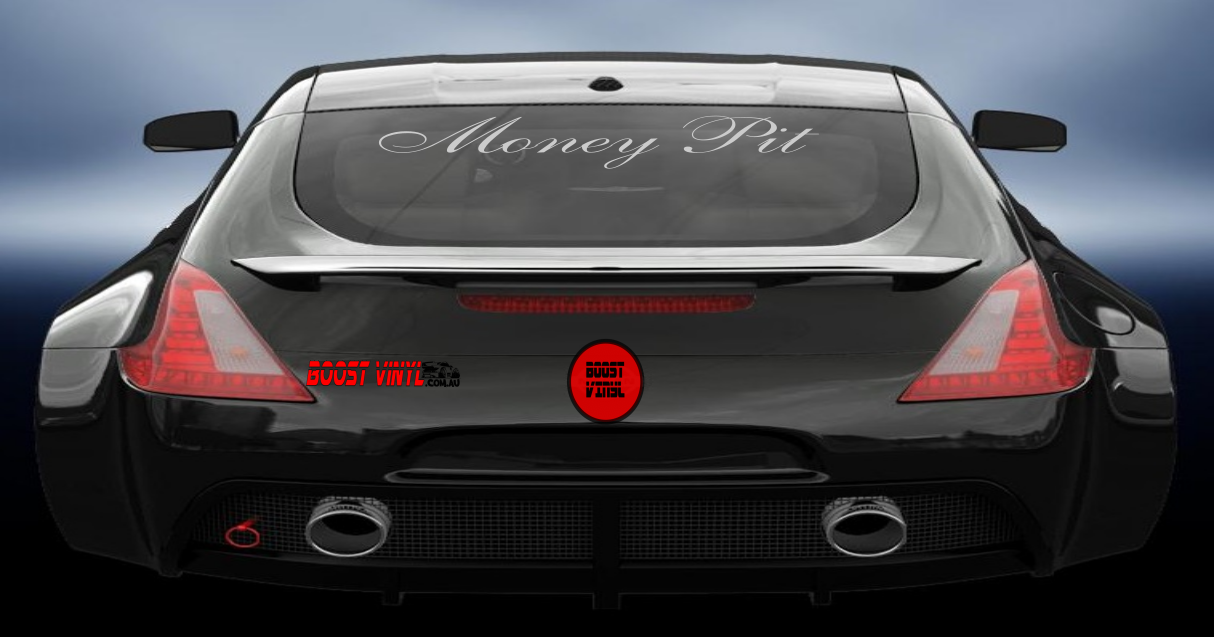 Money pit vinyl decal
