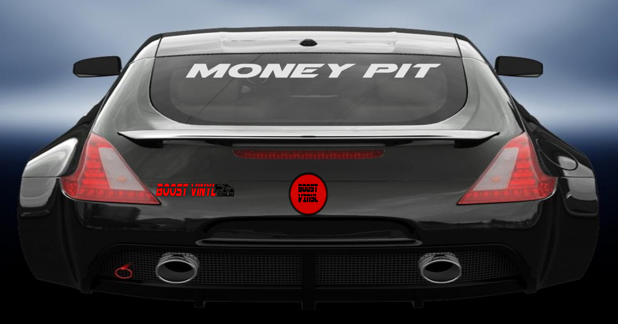 Money pit vinyl decal