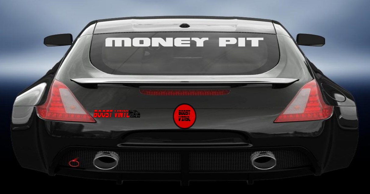 Money pit vinyl decal