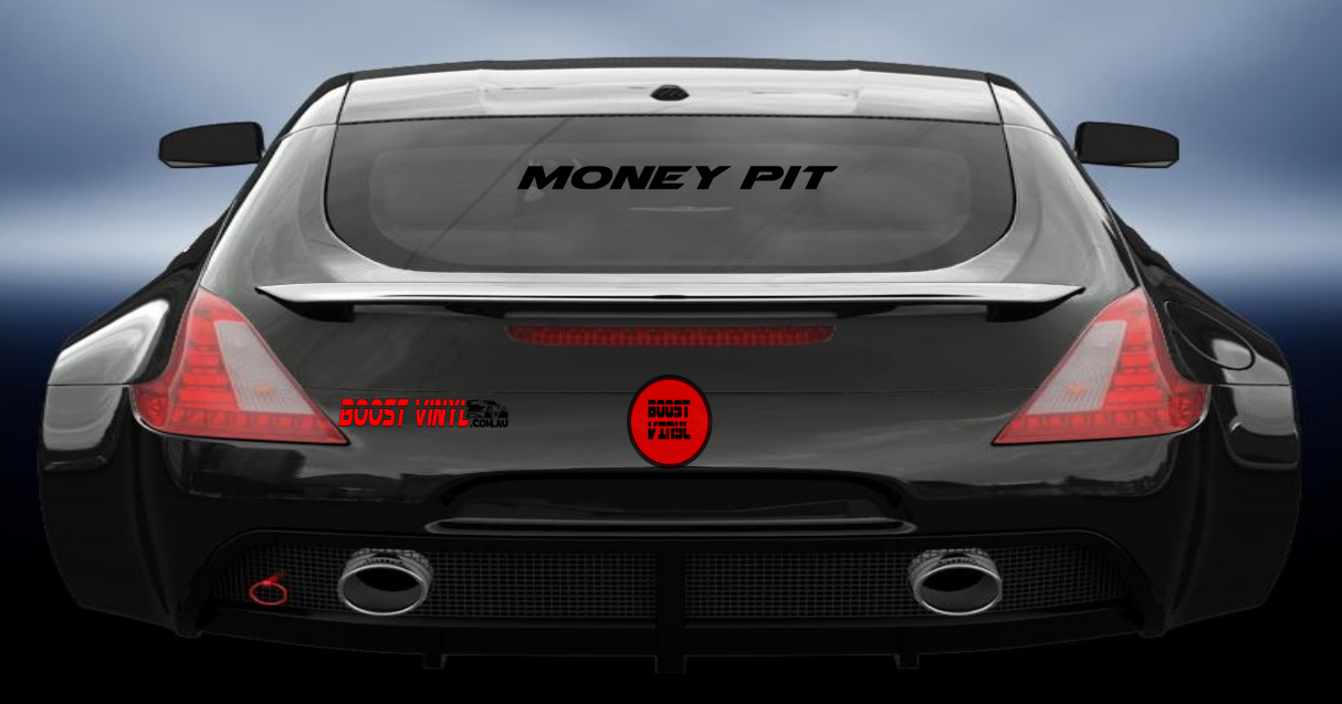 Money pit vinyl decal