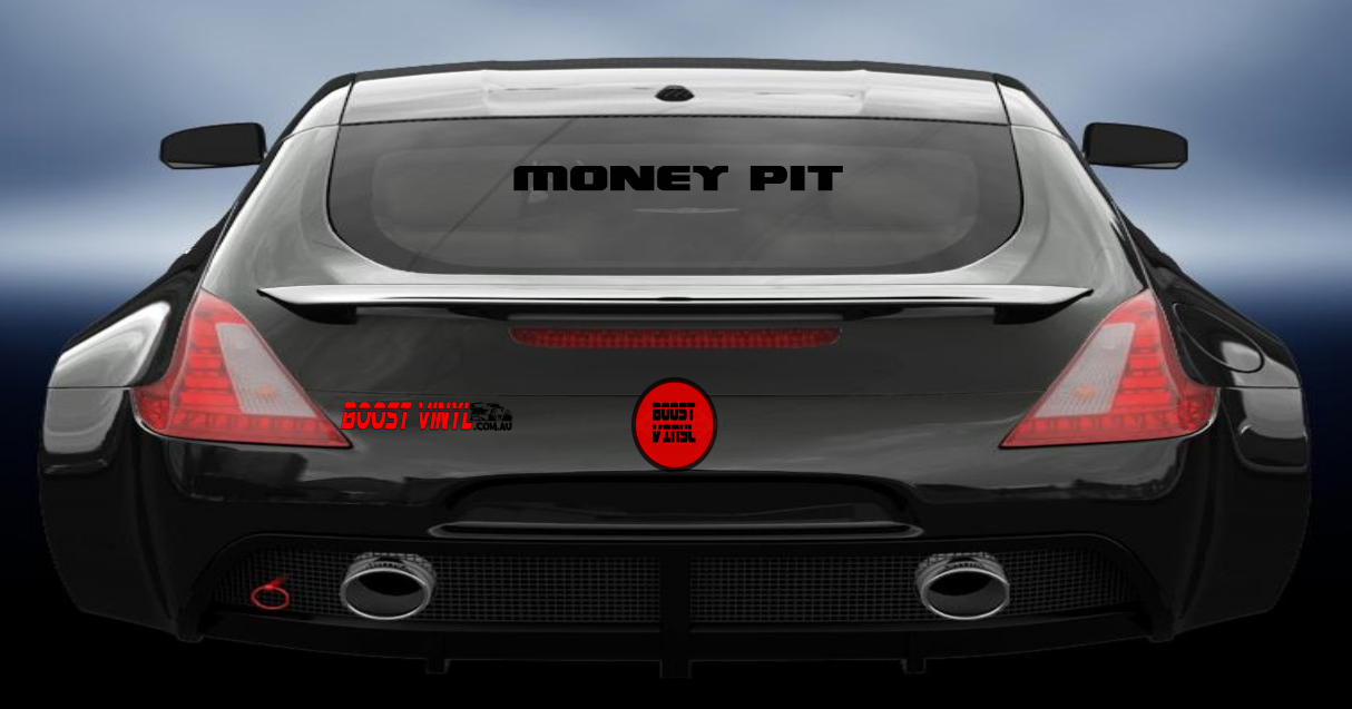 Money pit vinyl decal