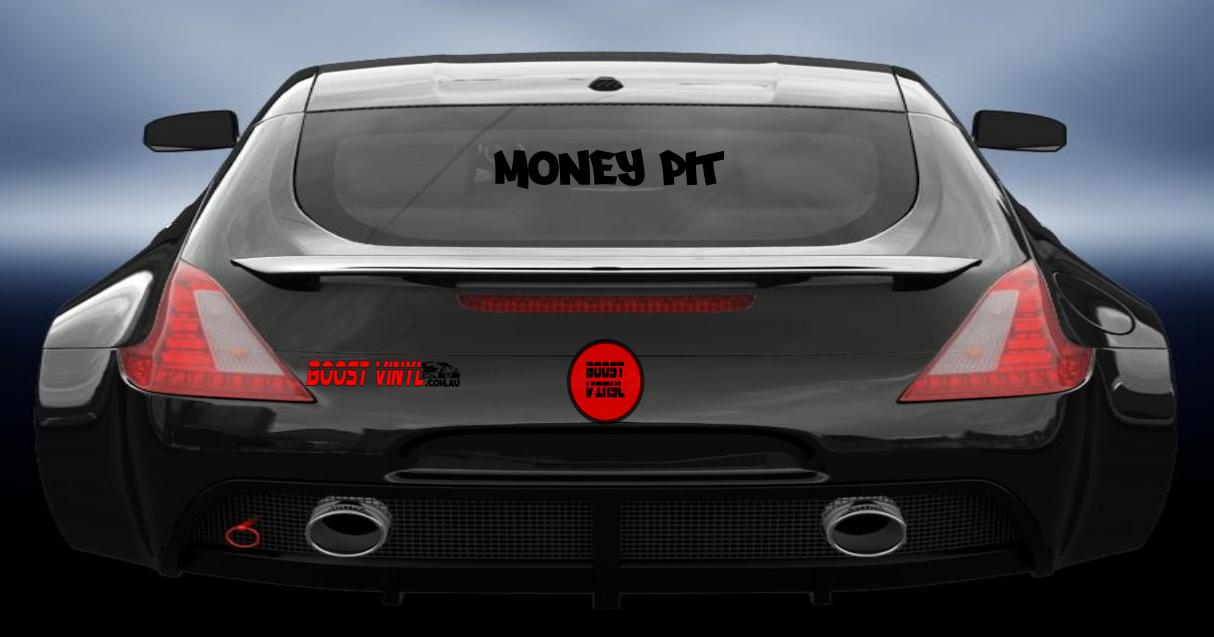 Money pit vinyl decal