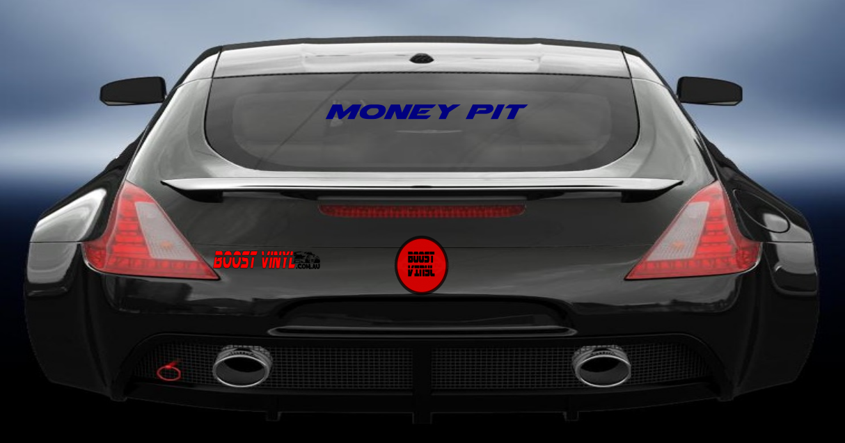 Money pit vinyl decal