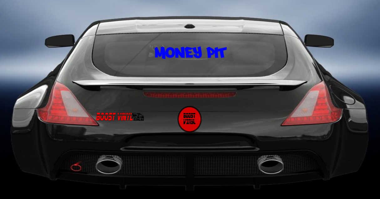 Money pit vinyl decal