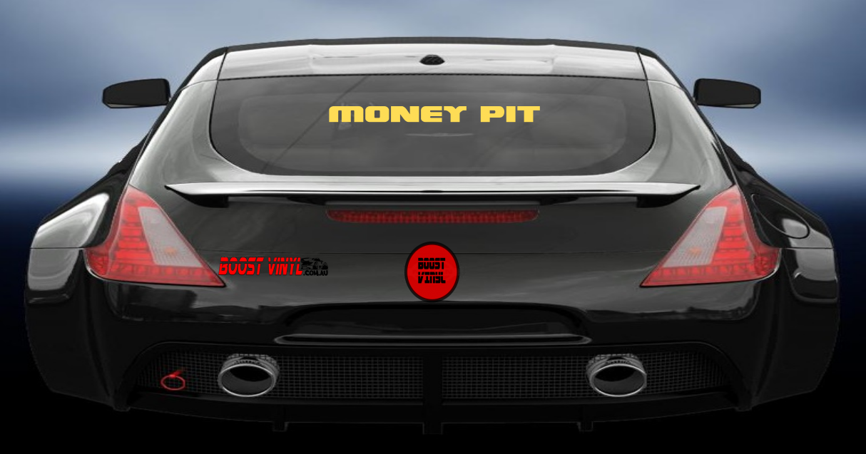 Money pit vinyl decal