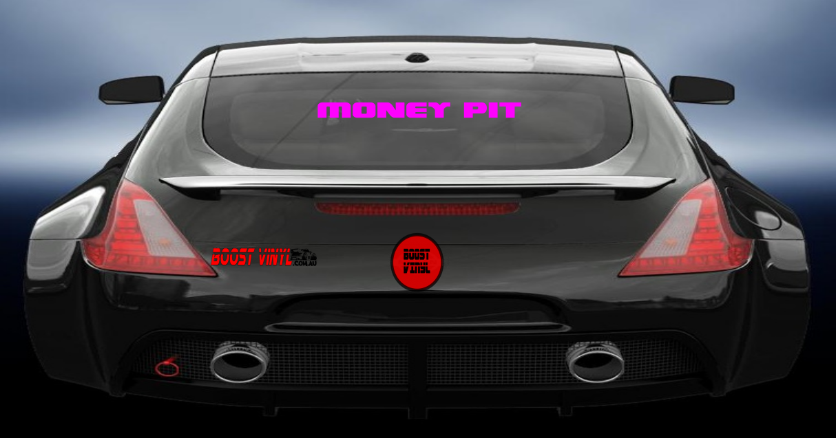 Money pit vinyl decal