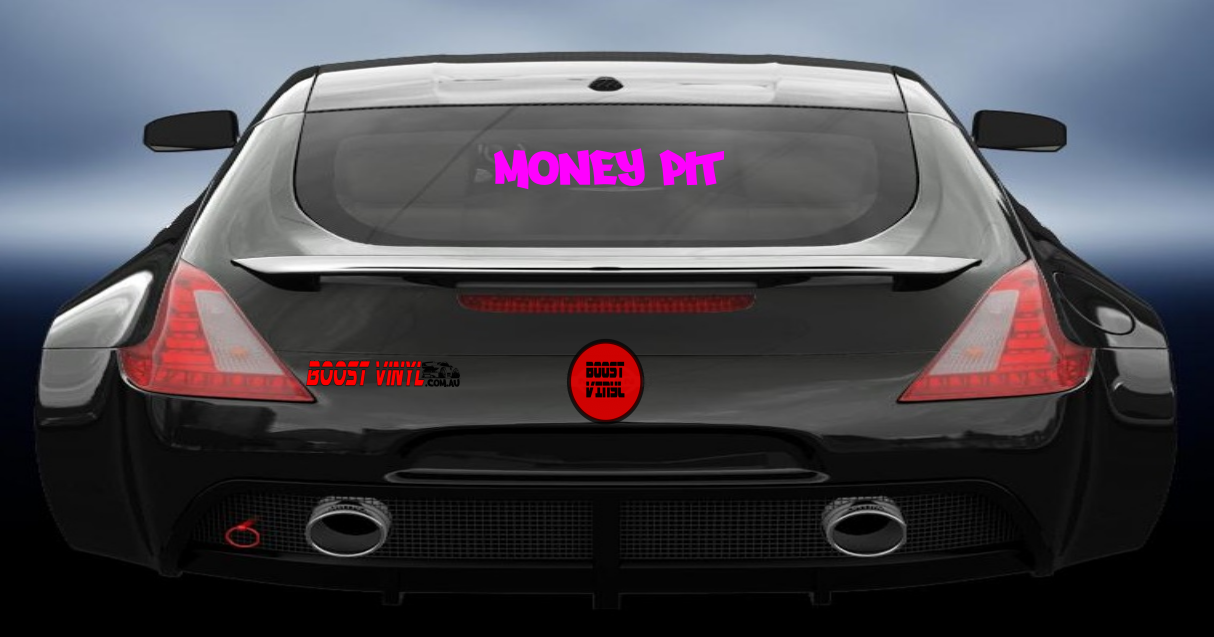 Money pit vinyl decal