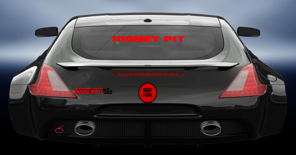Money pit vinyl decal