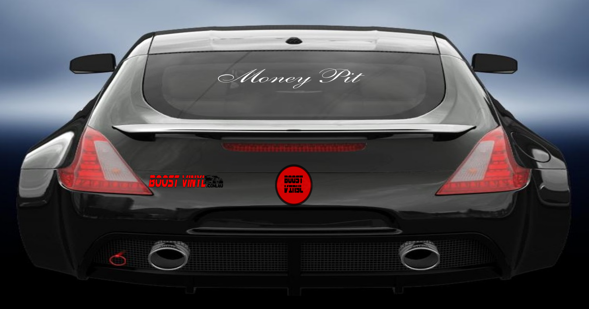 Money pit vinyl decal