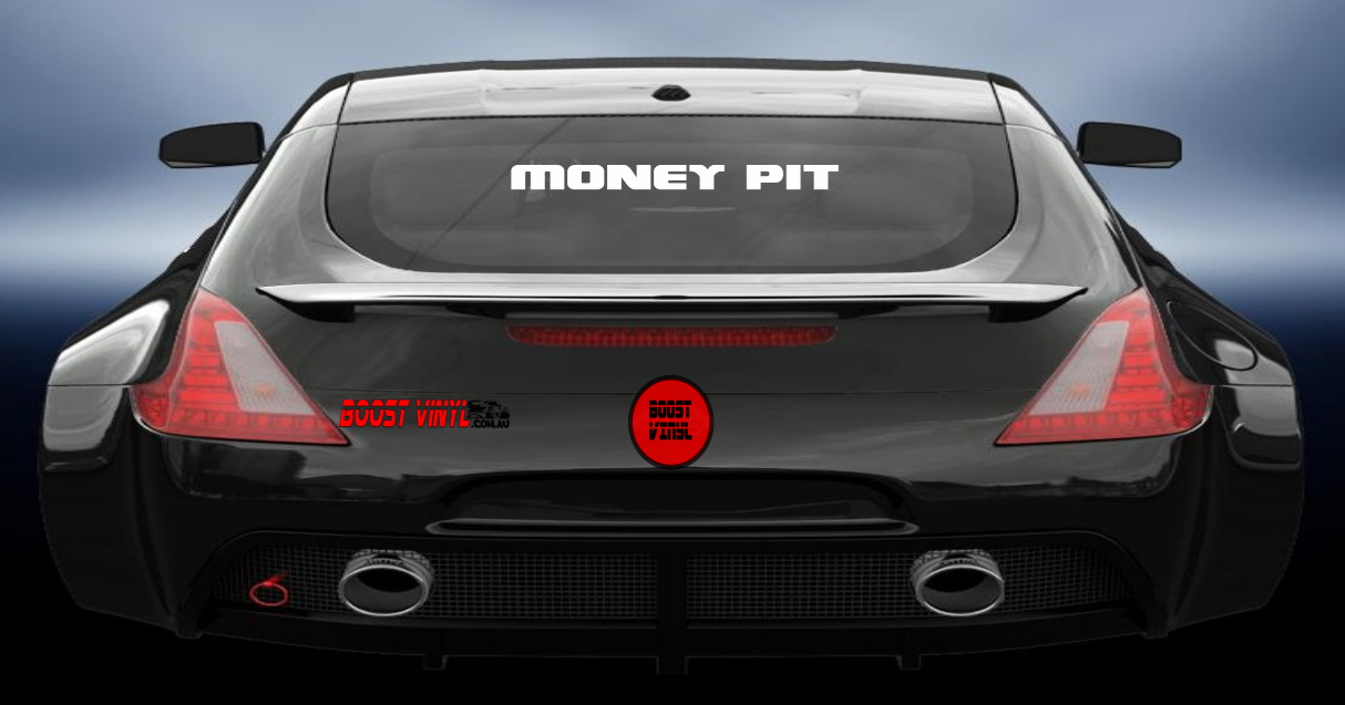 Money pit vinyl decal