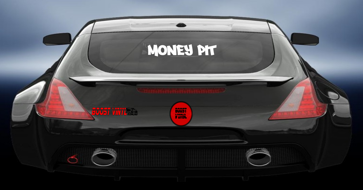 Money pit vinyl decal
