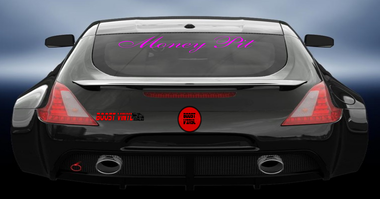 Money pit vinyl decal