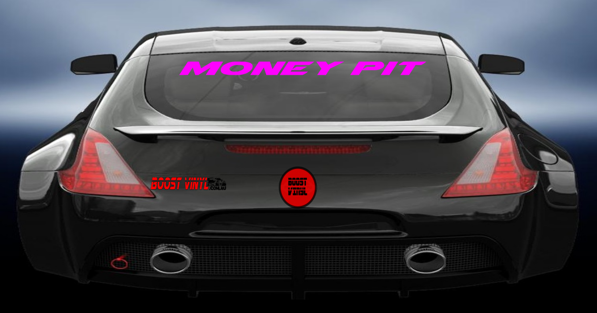 Money pit vinyl decal