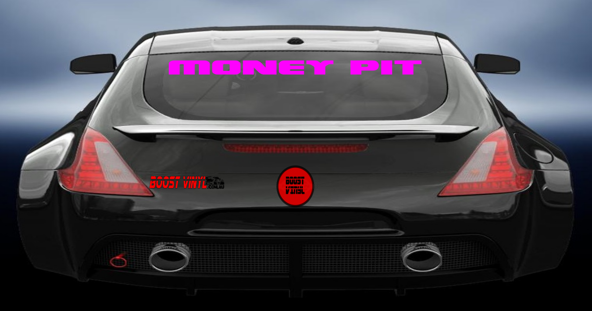 Money pit vinyl decal