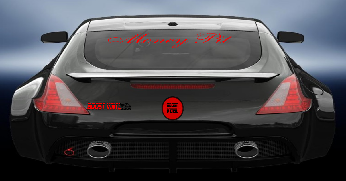 Money pit vinyl decal